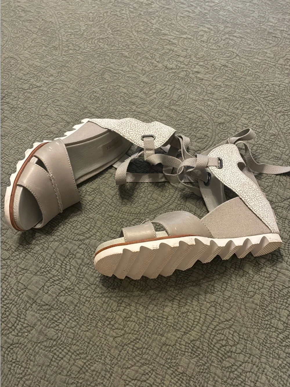 Sorel Women's Wedge Sandals in Light Taupe